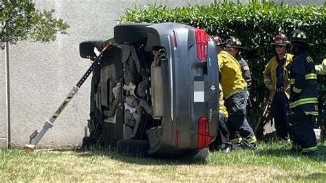 Fremont firefighters respond to rollover crash, driver hospitalized